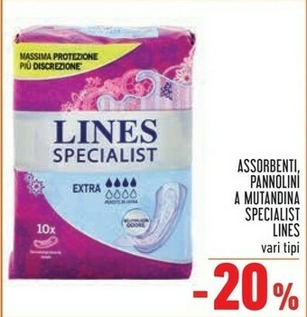Conad Lines Assorbenti lines offerta