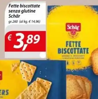 Schär Fette biscottate senza glutine gr. 260