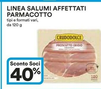 Ipercoop Carrefour - Parmacotto Prosciutto Cotto di Alta Qualità i Freschi 120 g(ml) offerta