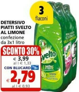 Il Gigante Svelto Detersivo piatti offerta