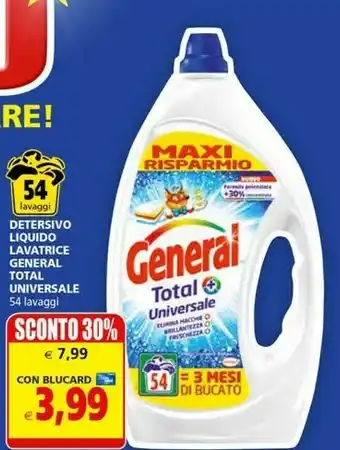 Il Gigante General Detersivo lavatrice offerta