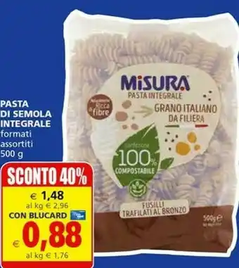 Il Gigante Misura Pasta di semola offerta