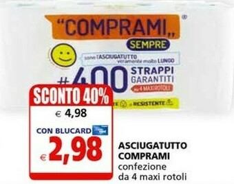 Il Gigante Rotoli di carta offerta