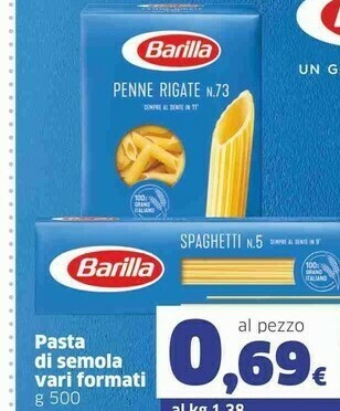 Sigma Barilla Pasta offerta