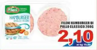Fileni Hamburger di Pollo Classico 200 g