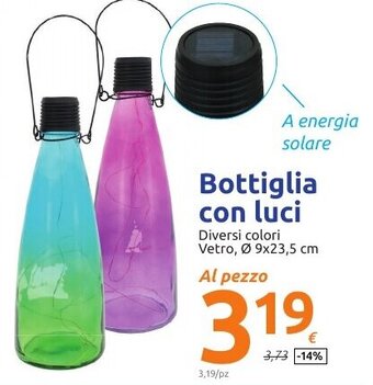 Action Bottiglia con luci offerta