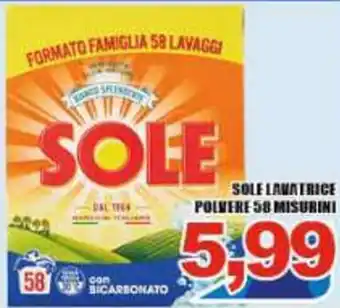 Sacoph Sole Lavatrice Polvere 58 Misurini offerta