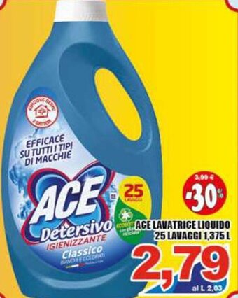 Sacoph Ace Lavatrice Liquido 25 Lavaggi 1,375 L offerta