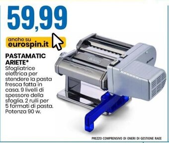 Eurospin Pastamatic Ariete offerta