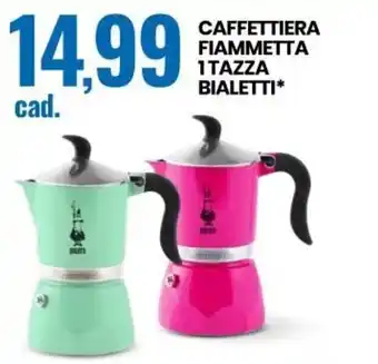 Eurospin Caffettiera Fiammetta 1 Tazza Bialetti offerta