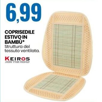 Eurospin Keiros Coprisedile Estivo in Bambù offerta