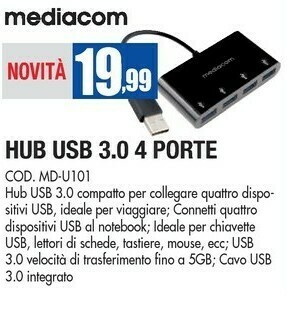 Wellcome Mediacom chiavetta USB offerta