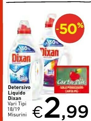 Crai Dixan Detersivo lavatrice offerta