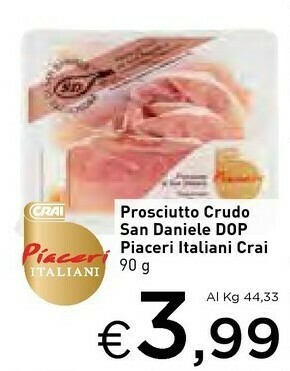 Crai San daniele Prosciutto San Daniele offerta