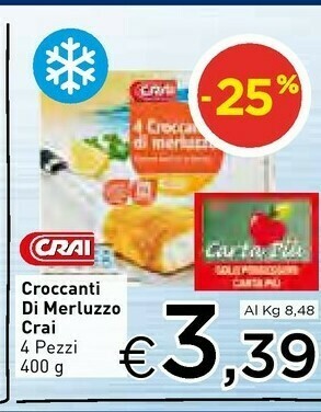 Crai Filetti di merluzzo offerta