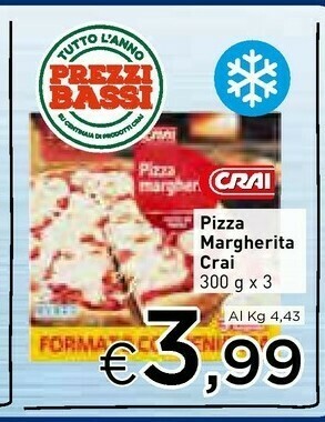 Crai Pizza surgelata offerta