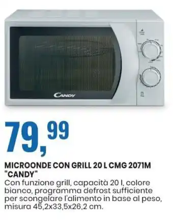 Eurospin Candy Microonde con Grill 20 L CMG 2071M offerta