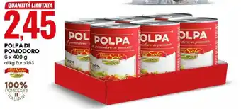 Eurospin Polpa di Pomodoro 6x400 g offerta