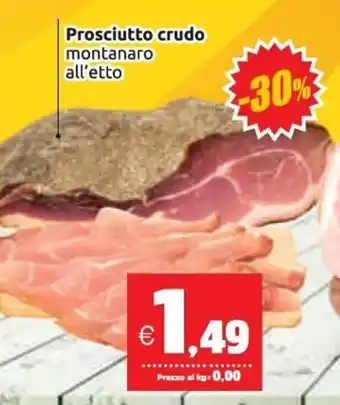 Prosciutto crudo montanaro