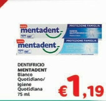 Crai Mentadent Dentifricio offerta