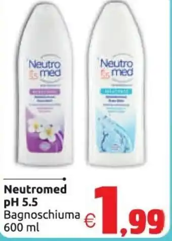 Vicino a te supermercati Neutromed ph 5.5 Bagnoschiuma 600 ml offerta