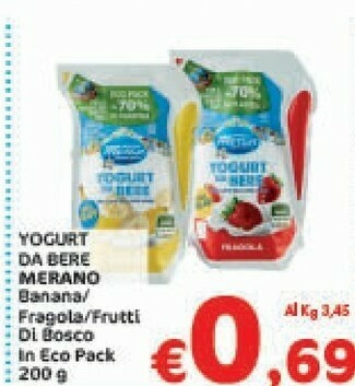 Crai Merano Yogurt da bere offerta