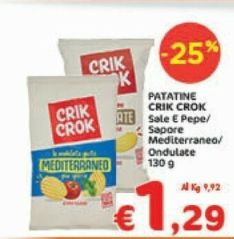 Crai Crik crok Snack offerta