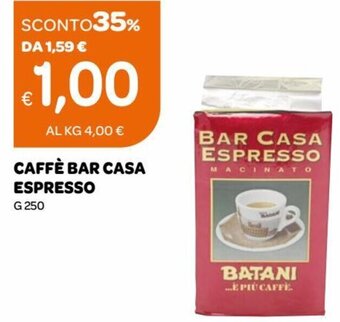 Ekom Caffè Bar Casa Espresso g 250 offerta