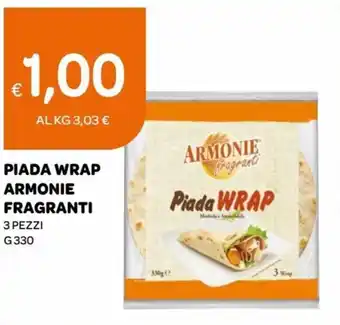 Armonie Fragranti Piada Wrap 3 pezzi g 330