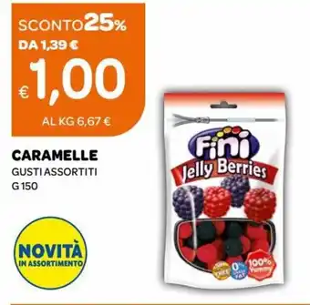 Caramelle gusti assortiti g 150