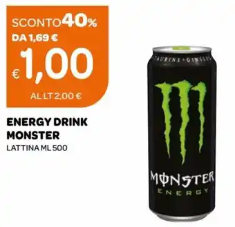 Ekom Monster Energy Drink Lattina ml 500 offerta