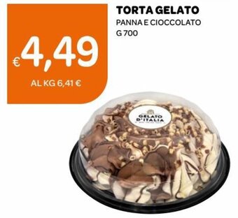 Ekom Torta Gelato Panna e Cioccolato g 700 offerta