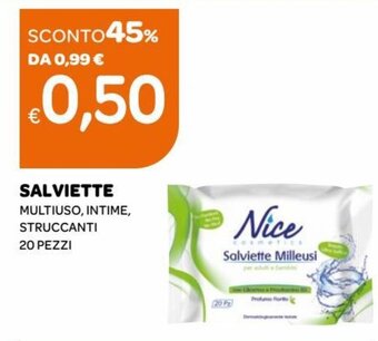 Ekom Salviette Multiuso, Intime, Struccanti 20 pezzi offerta