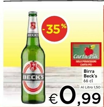Crai Becks Birra offerta