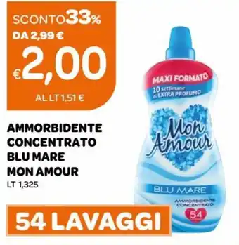 Ekom Mon Amour Ammorbidente Concentrato Blu Mare lt 1,325 offerta
