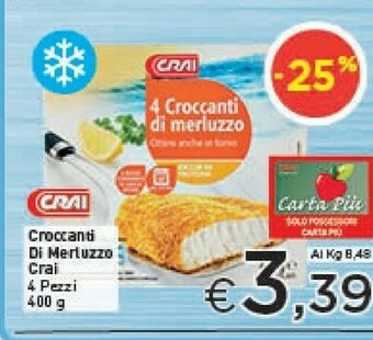 Crai Filetti di merluzzo offerta
