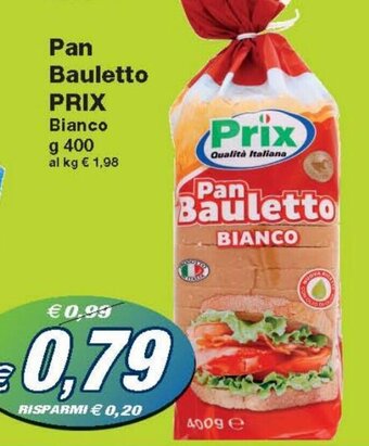 Prix Pan Bauletto Bianco g 400