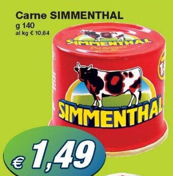 Prix Quality Simmenthal Carne g 140 offerta