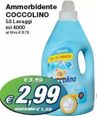Prix Quality Coccolino Ammorbidente 53 Lavaggi ml 4000 offerta