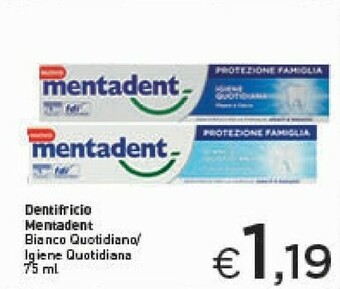Crai Mentadent Dentifricio offerta