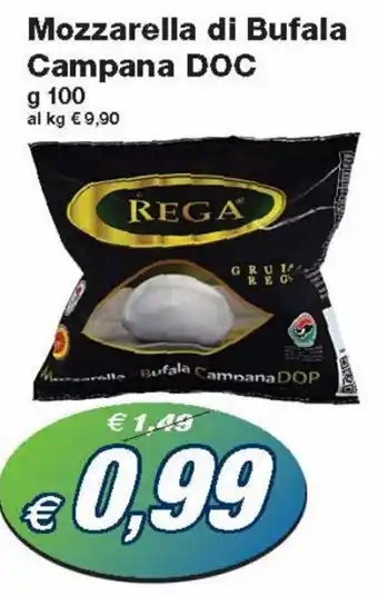 Prix Quality Mozzarella di Bufala Campana DOC g 100 offerta