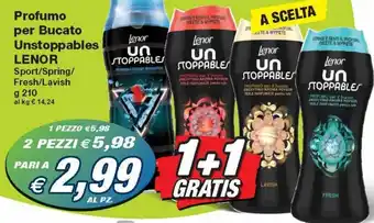 Prix Quality Lenor Unstoppables Profumo per Bucato g 210 offerta