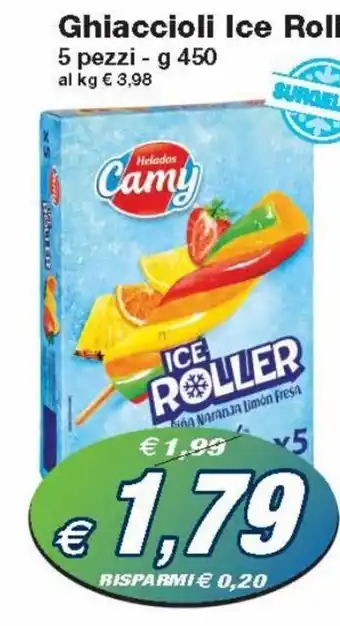 Prix Quality Ghiaccioli Ice Roller 5 pezzi g 450 offerta