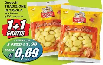 Prix Quality Tradizione in Tavola Gnocchi con Patate g 500 offerta