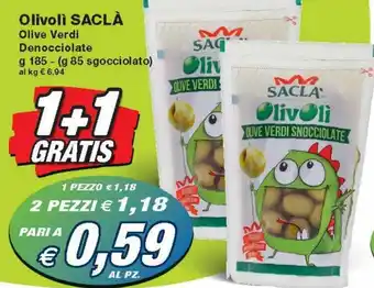 Saclà Olivolì Olive Verdi Denocciolate g 185