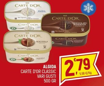 Algida Carte D'or Classic vari gusti 500 gr