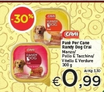 Crai Cibo per cani offerta