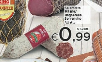 Crai Sorrentino Salame milano offerta