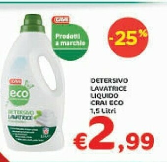 Crai Detersivo lavatrice offerta