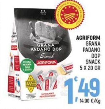 Agriform Grana Padano DOP Snack 5x20 gr